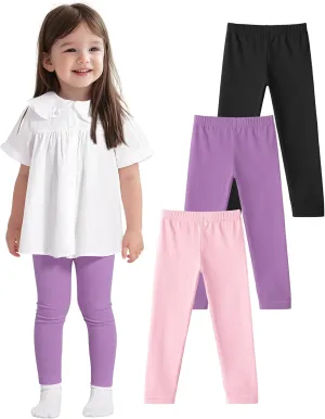 3 Pack Baby Cotton Pants Toddler Boys Girls Leggings Basic Clothes Size 18M-5T