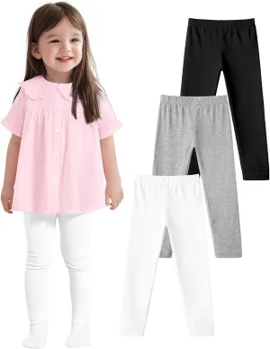 3 Pack Baby Cotton Pants Toddler Boys Girls Leggings Basic Clothes Size 18M-5T