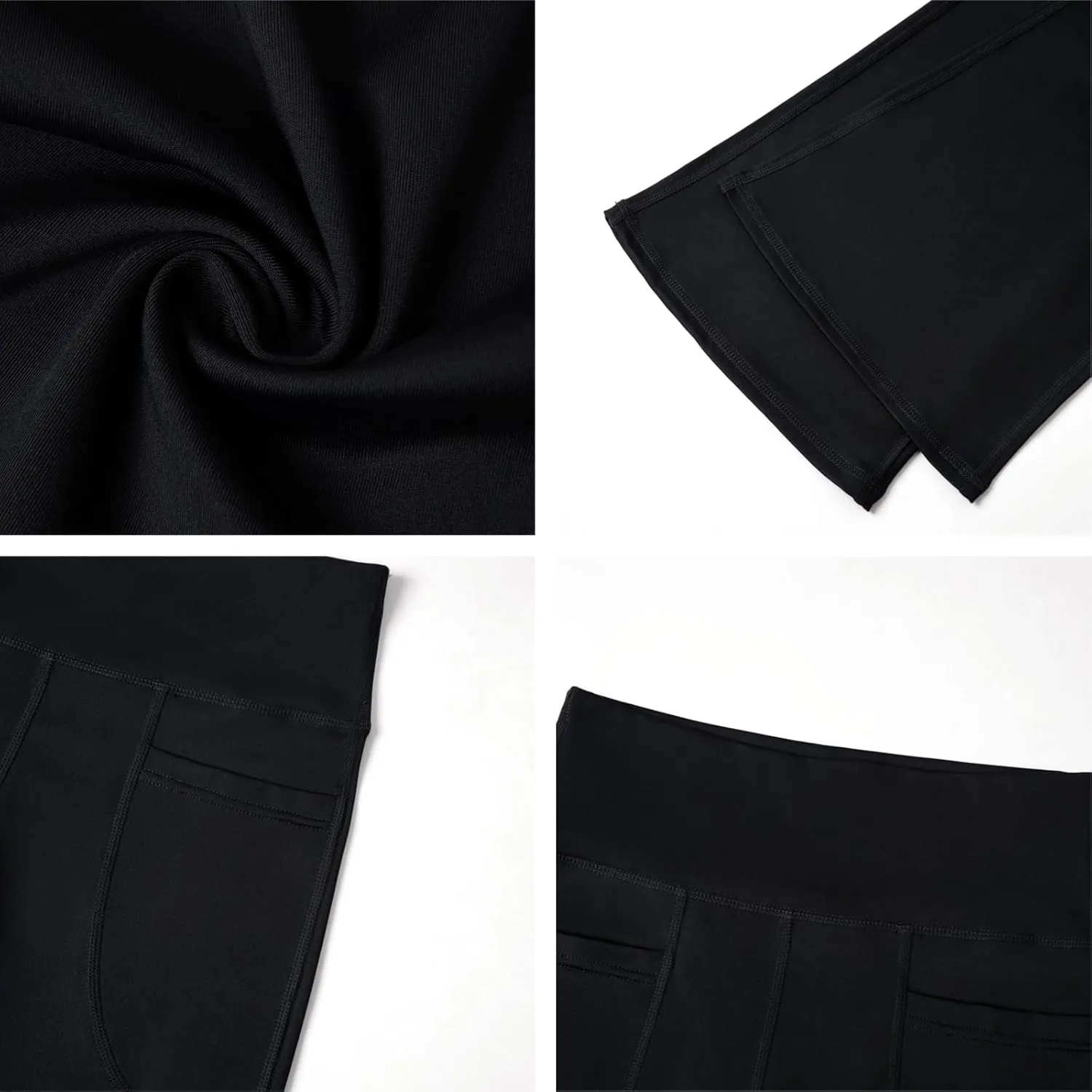 AIFARLD Bootcut Yoga Pants for Women with Pockets Flare Leggings Wide Leg High Waist Workout Tummy Control Gym