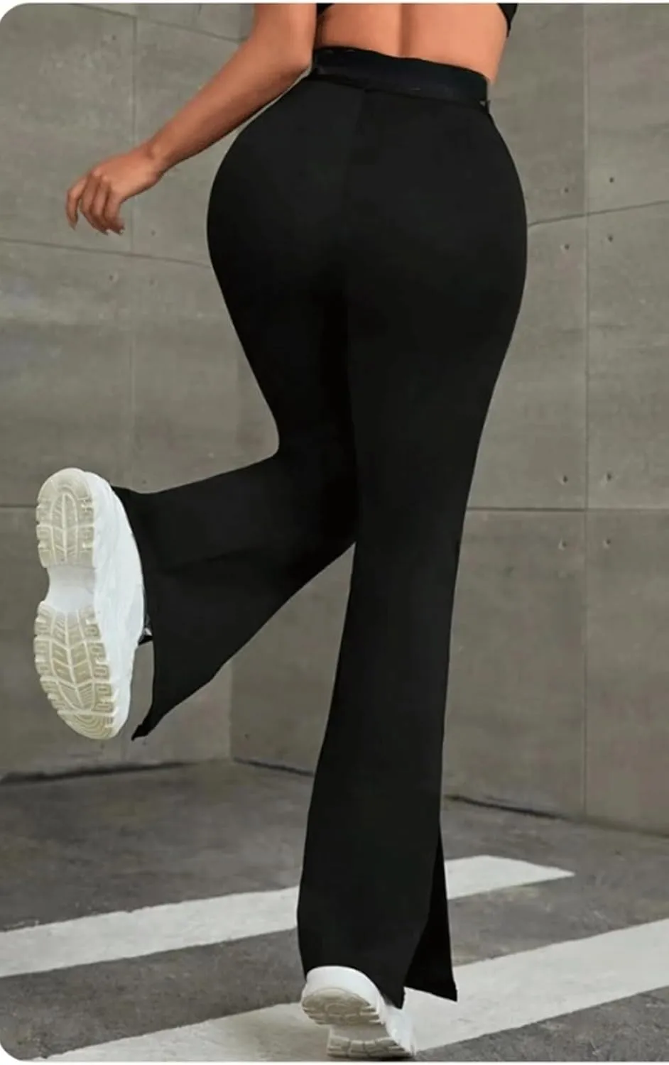 AIFARLD Bootcut Yoga Pants for Women with Pockets Flare Leggings Wide Leg High Waist Workout Tummy Control Gym