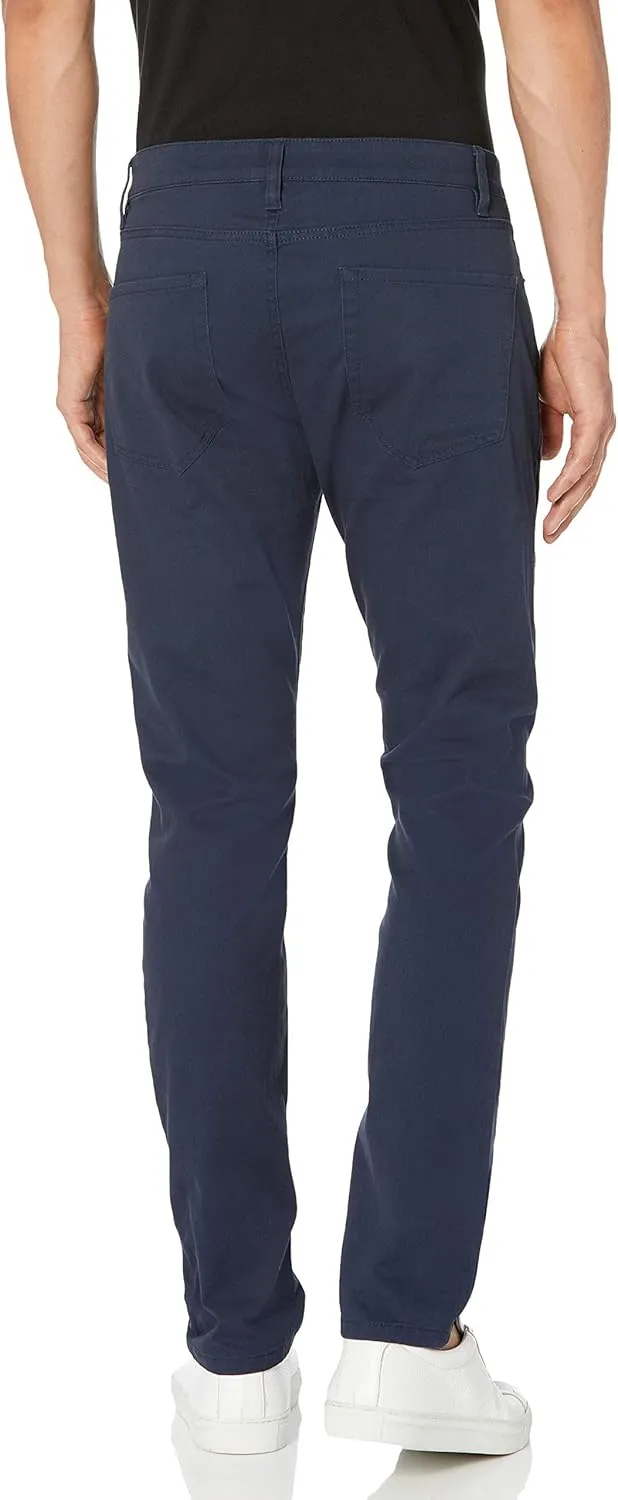 Amazon Essentials Slim Fit Khaki Pants for Men, 5-Pocket Stretch Twill