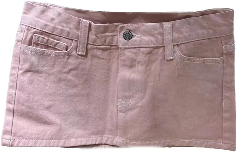 American Vintage Denim Mini Skirts Women Summer High Waist Straigth Short Skirt