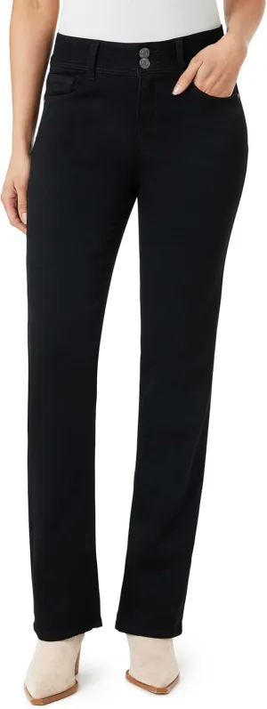 Angels Forever Young Women's Everflex Curvy Bootcut Mid-Rise Bling Jeans (Available in Plus Size)