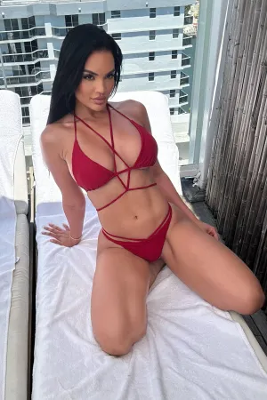 Another Spring Break Fling 2 Piece Bikini - Red