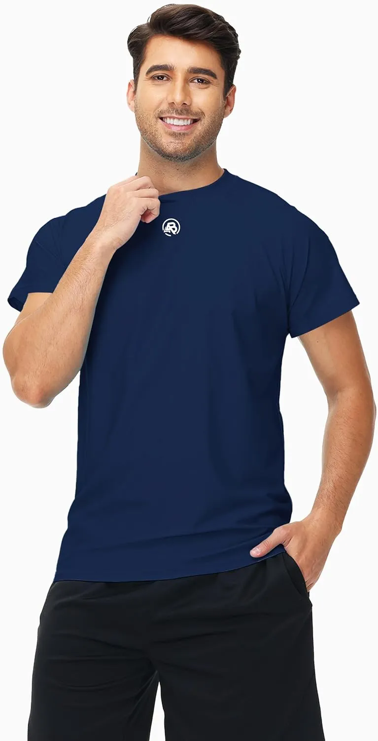 AOBUTE Mens Short Sleeve Swim Shirts UPF 50  Quick Dry Rash Guard Fishing Swimming