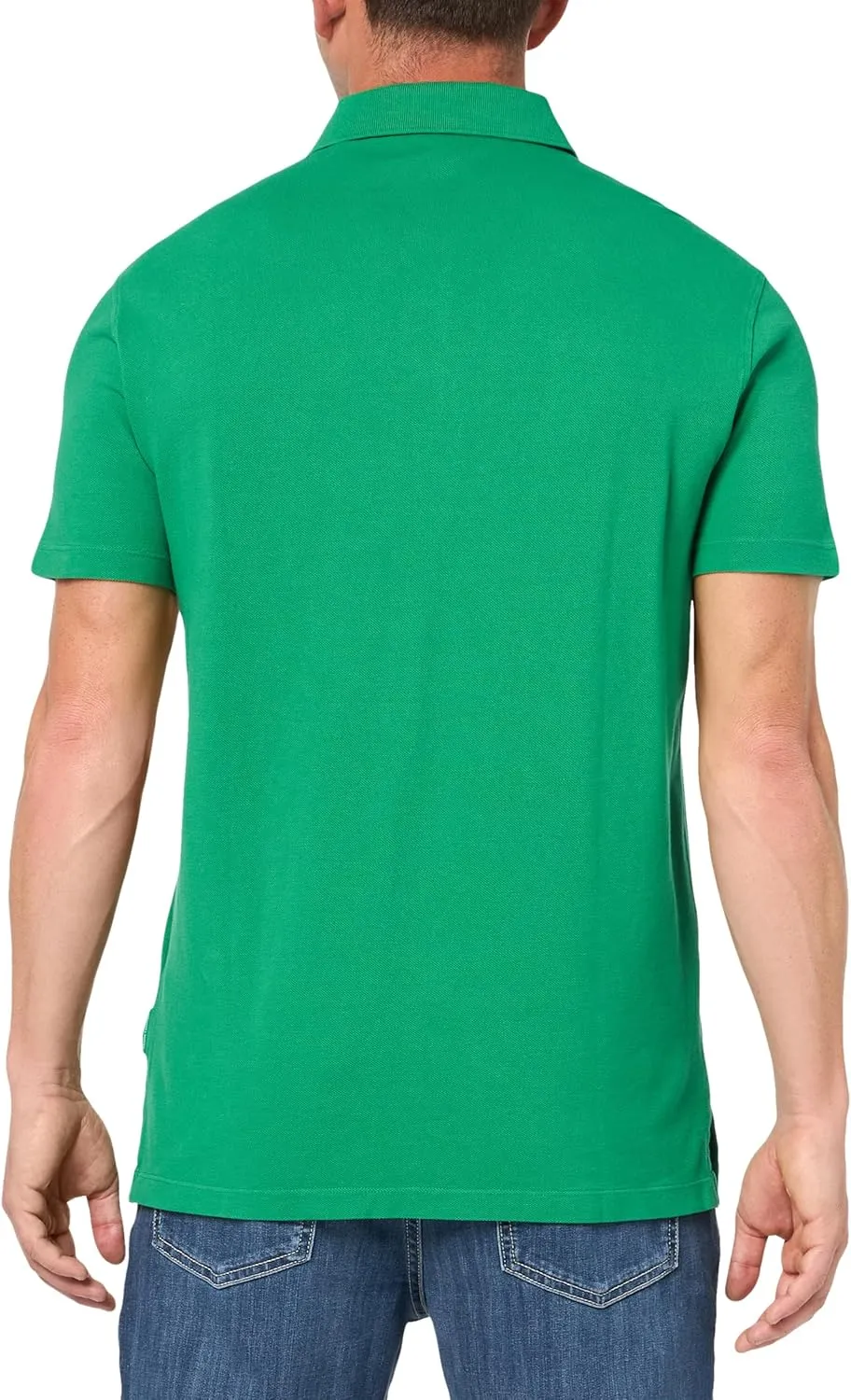 Armani Exchange Men's Regular Fit Solid Colored Sun Washed Pique Polo