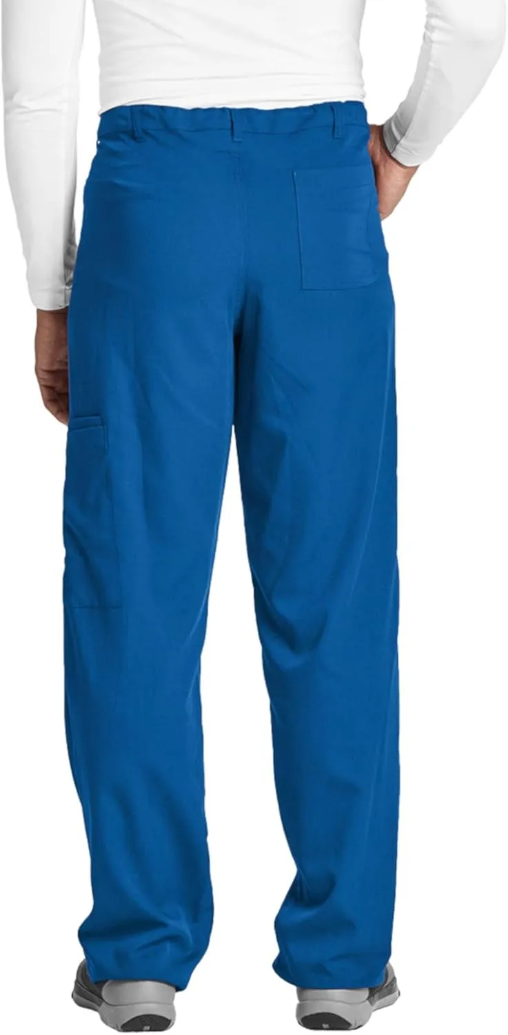 Barco Men's Big 6 Pocket Zip Fly Drawstring Scrub Pant