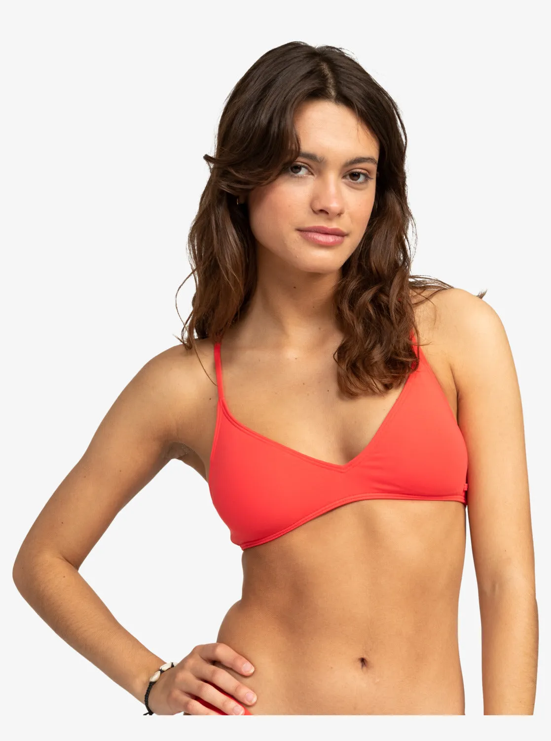 Beach Classics Athletic Triangle Bikini Top - Hibiscus