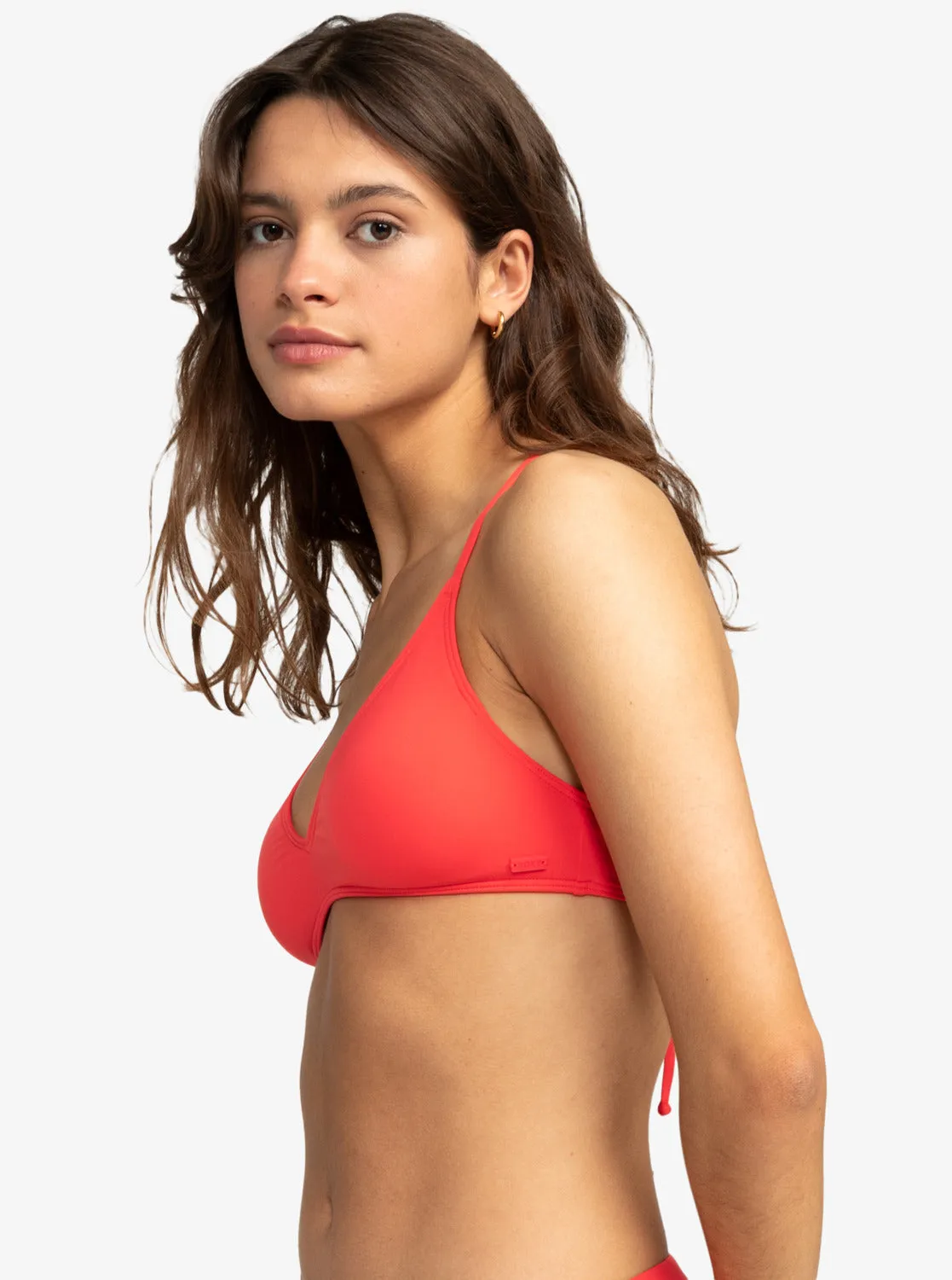 Beach Classics Athletic Triangle Bikini Top - Hibiscus