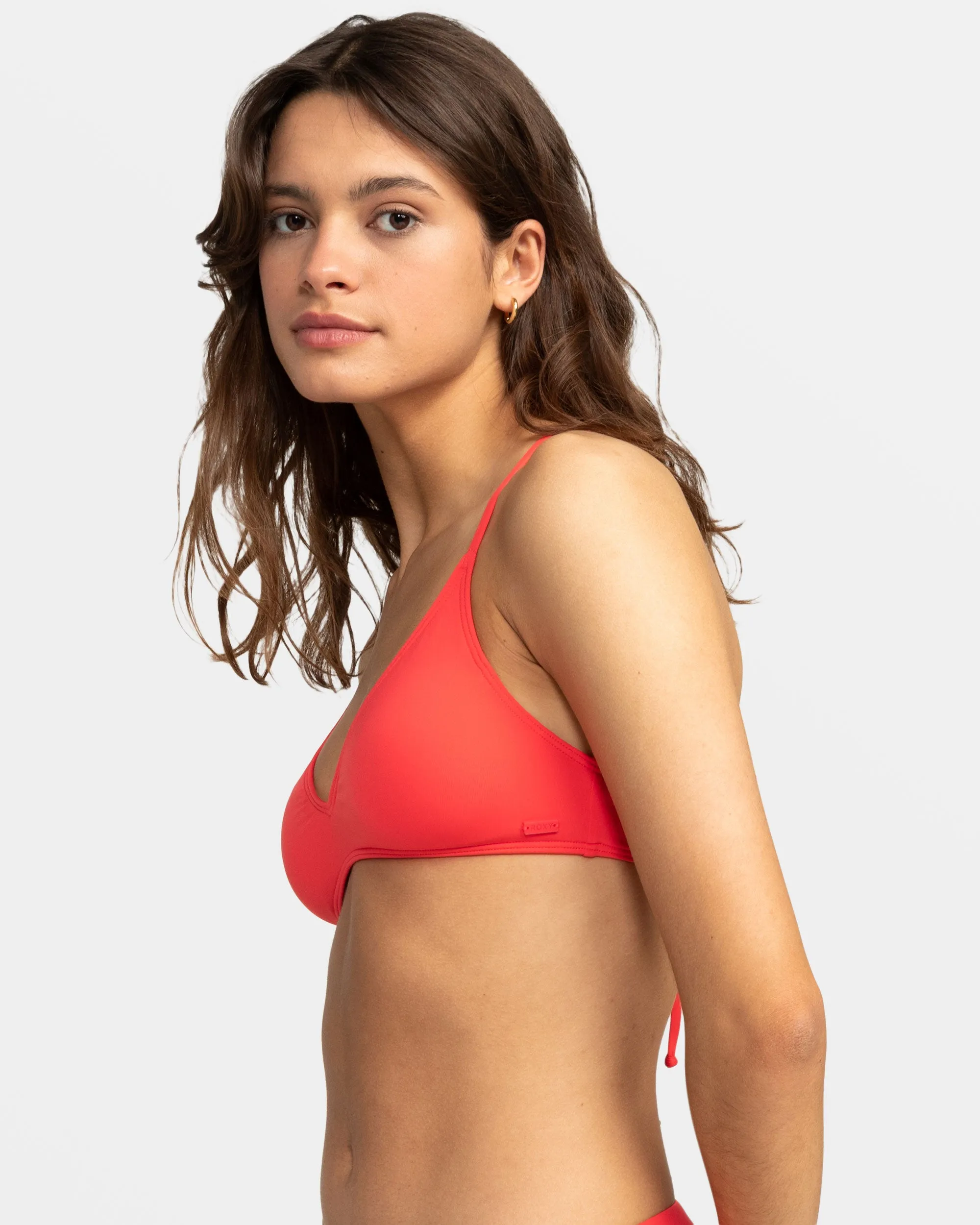 Beach Classics Athletic Triangle Bikini Top - Hibiscus
