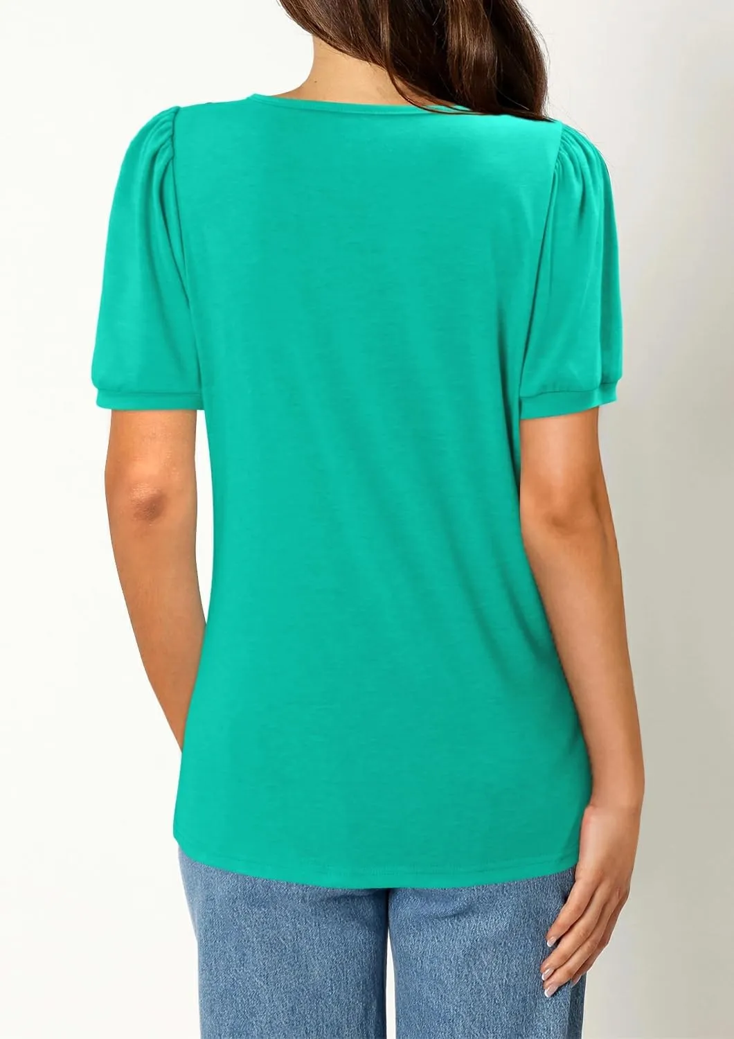 BETTE BOUTIK Womens Summer Tunic Tops Short Sleeve Trendy Shirts Casual Blouse