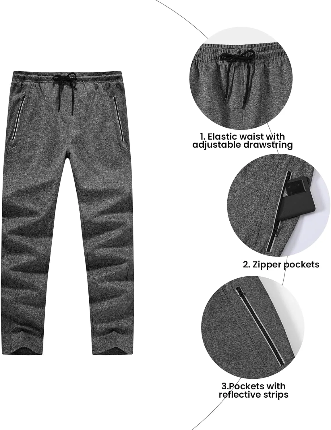 BGOWATU Men's Tracksuits 2 Piece Running Sports Sweatsuits For Men Full Zip Athletic Jackets and Pants Outfits
