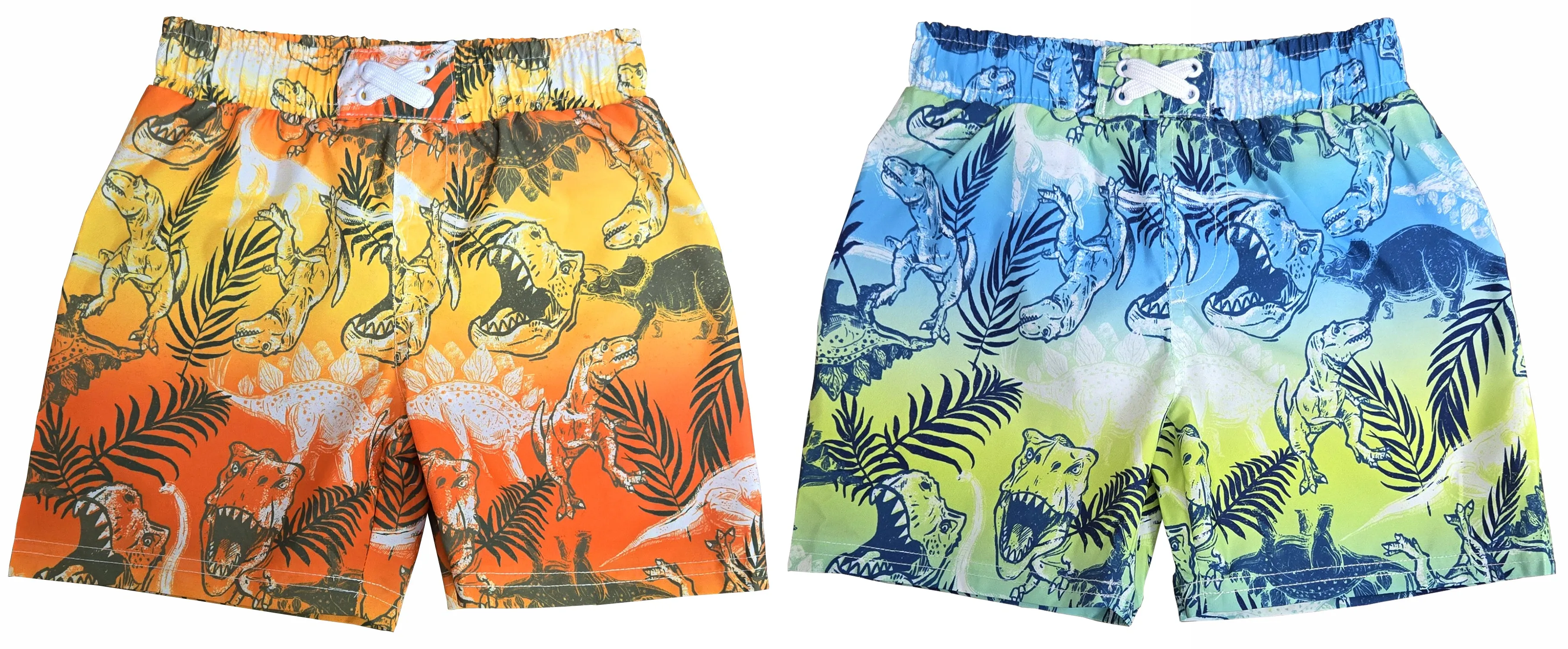 BT-A483 - Wholesale Toddler Boy's Dinosaur Print Swim Trunk
