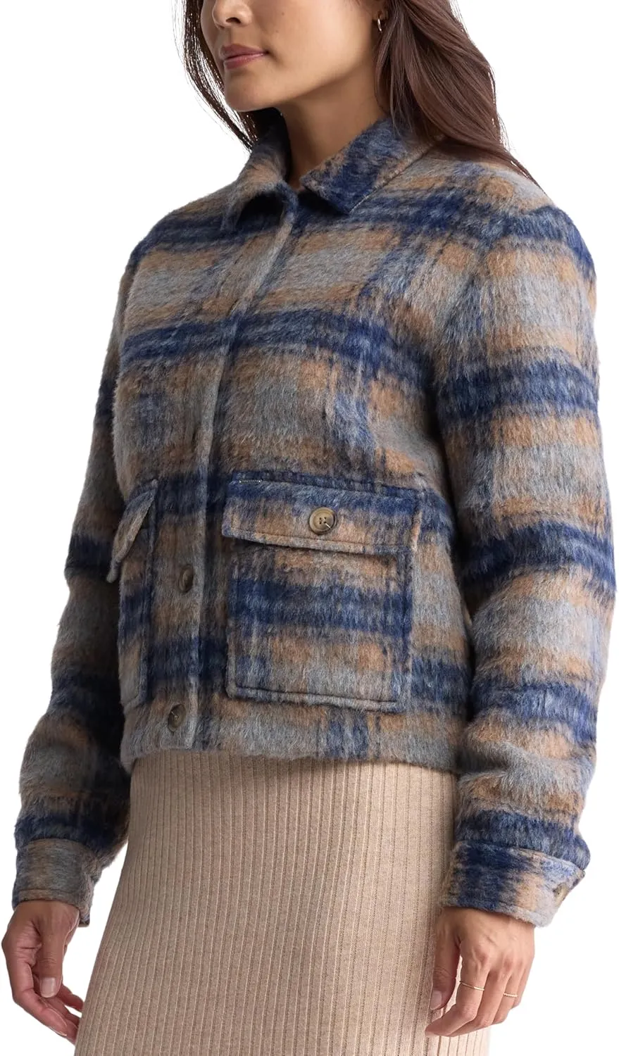 Buffalo David Bitton Women's Avalee Long Sleeve Shacket