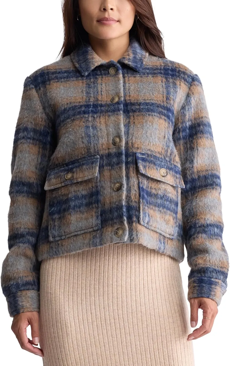 Buffalo David Bitton Women's Avalee Long Sleeve Shacket