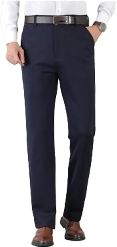 Calormas Mens Pants, Timelessflex - Men's High Stretch Straight Fit Pants, Classic-Fit Wrinkle-Resistant Suit Pants