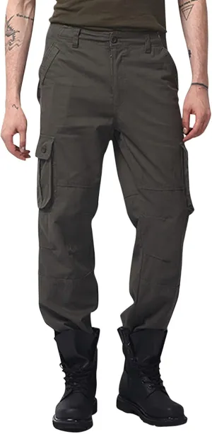 Cargo Pants for Men,Fashion Pants Slim Fit Straight-Leg Trousers Overalls Hiking Joggers with Pockets Mens Pants