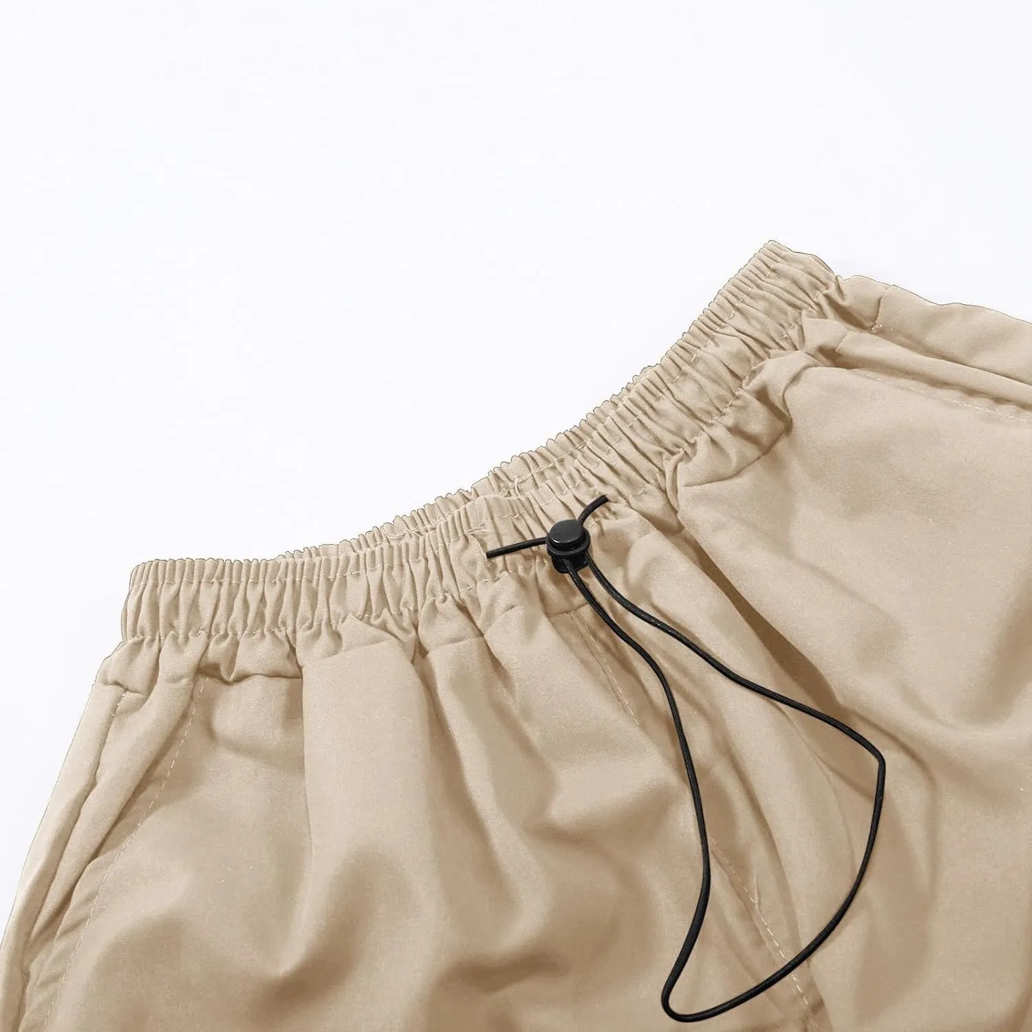 Cargo Pants for Women Elastic High Waisted Wide Leg Pants Summer Casual Loose Streetwear Y2K Trousers with Pockets