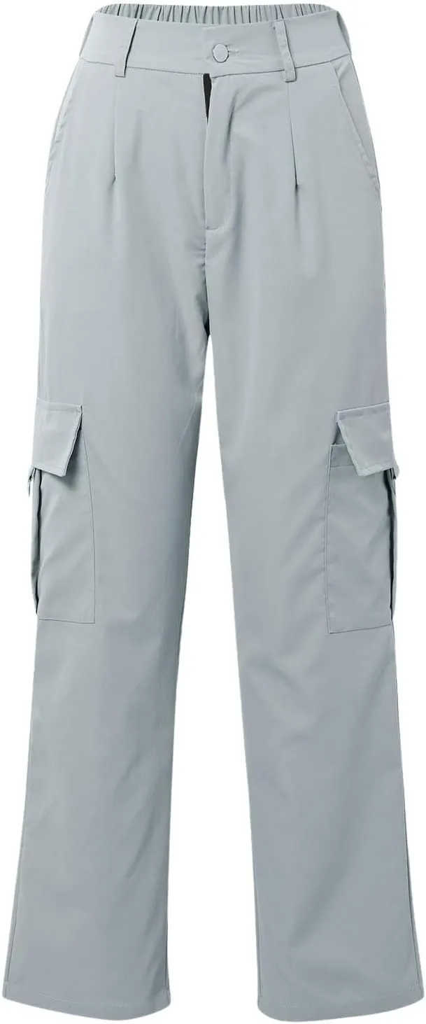 Cargo Pants for Women High Waisted Casual Hiking Streetwear Trousers with Pockets Y2k Straight Athletic Outdoor Pant