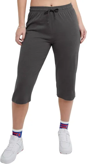 Champion Women'S Capri Pants, Lightweight Lounge Cropped Pants, Jersey Knit Capri For Women, 18