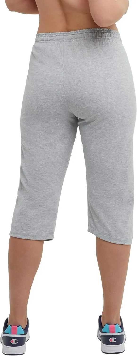 Champion Women'S Capri Pants, Lightweight Lounge Cropped Pants, Jersey Knit Capri For Women, 18