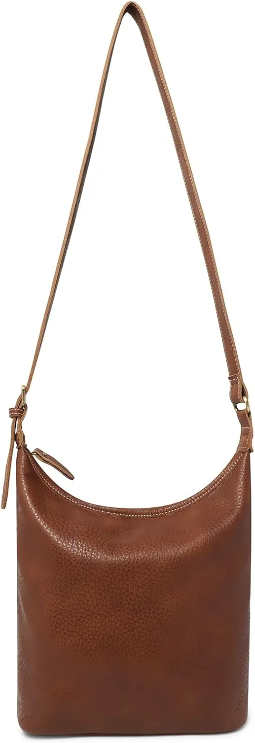 Classic Leather Hobo Shoulder Bag Leather Adjustable Strap Minimalist Style Genuine Cowhide Perfect for Everyday Use
