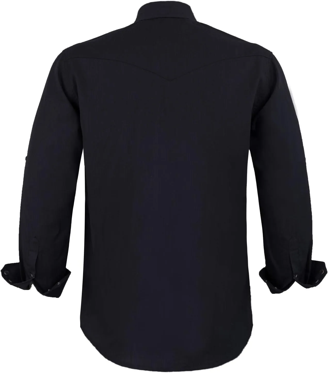 COEVALS CLUB Men's Western Cowboy Long Sleeve Pearl Snap Casual Work Shirts