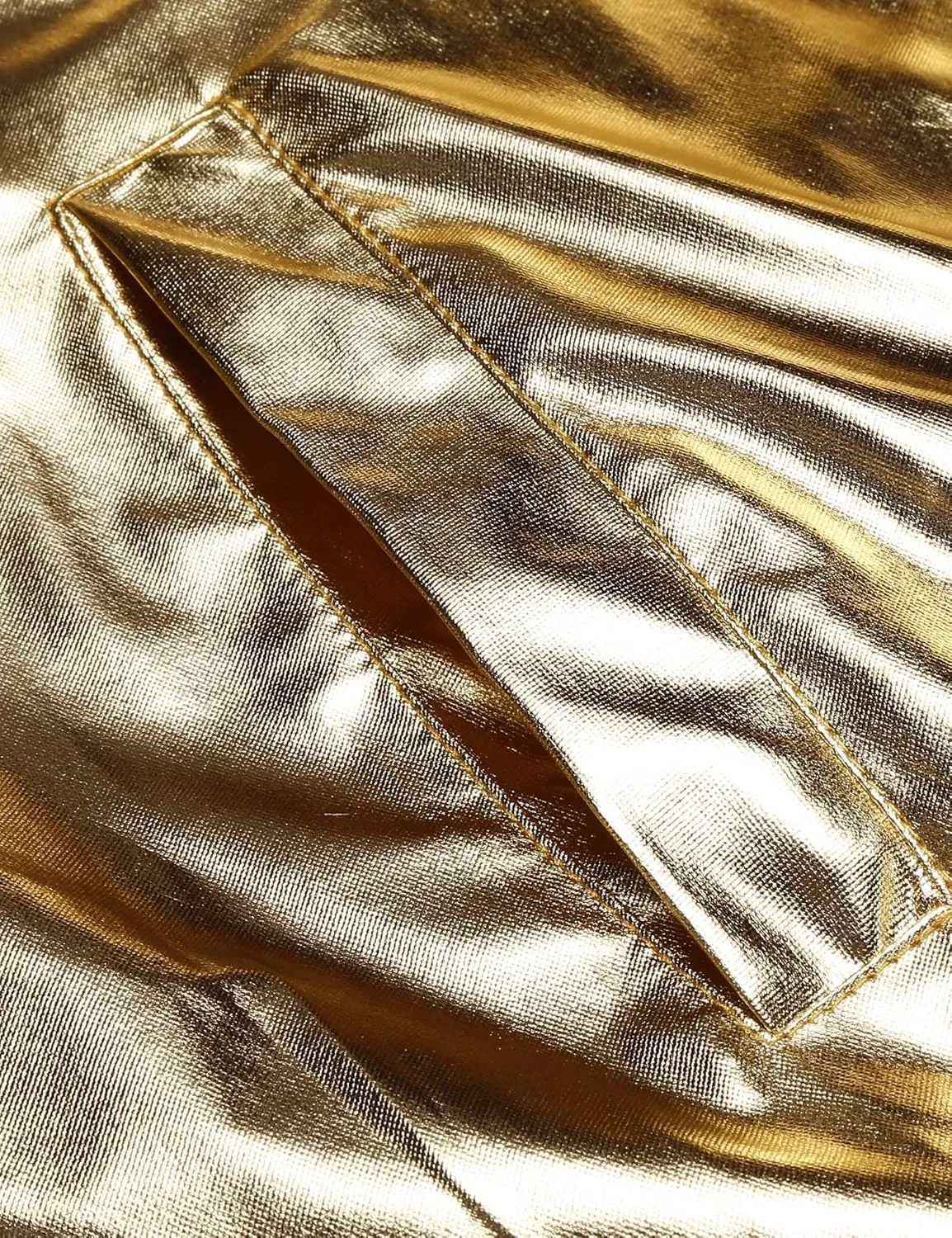 COOFANDY Men's Metallic Jacket 70s Disco Party Varsity Jacket Zip-up Baseball Bomber