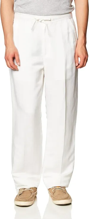 Cubavera Men's Linen-Blend Pants with Drawstring (Size Small-5x Big & Tall)