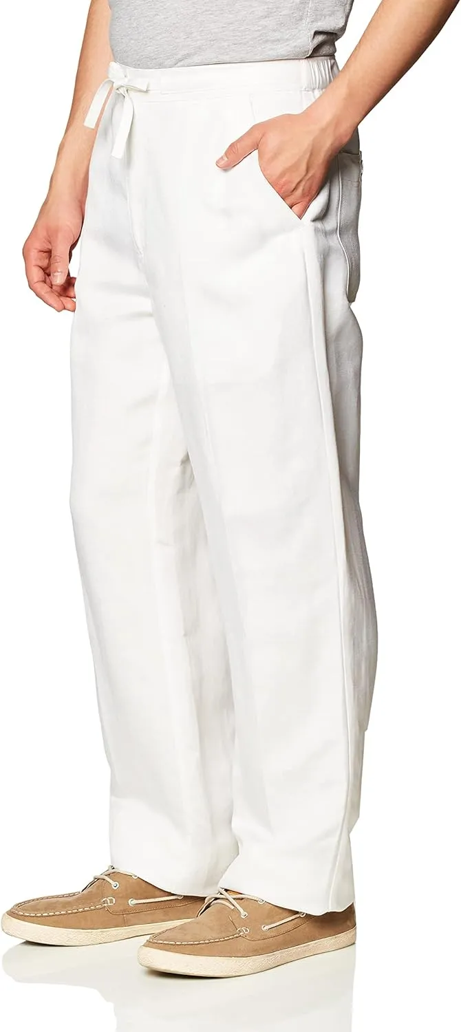 Cubavera Men's Linen-Blend Pants with Drawstring (Size Small-5x Big & Tall)
