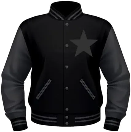 Custom Varsity Jackets, Baseball/Basketball Letterman Unisex Wool and Leather Varsity Jacket Mens/Womens
