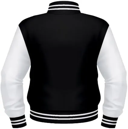 Custom Varsity Jackets, Baseball/Basketball Letterman Unisex Wool and Leather Varsity Jacket Mens/Womens