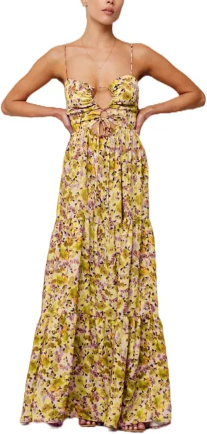 Cute Floral Long Sundresses for Women Boho Smocked Spaghetti Strap Dress Y2k Flowy Beach Ruffle Backless Maxi Dress