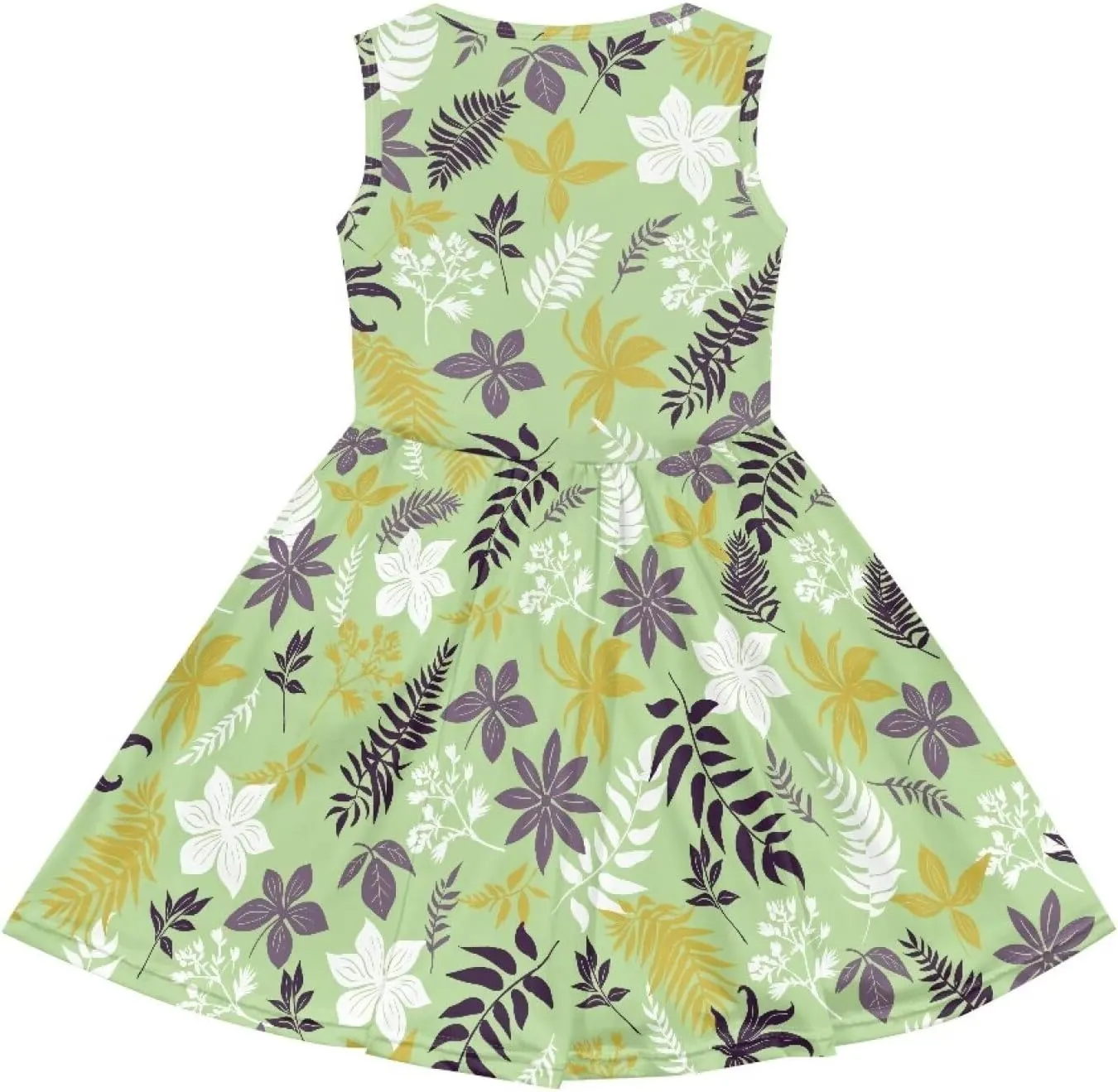 Cute Sundress with Pockets for Girls Casual Dress Knee Length Sleeveless Beach Skirts for 2-14T Teen Girls