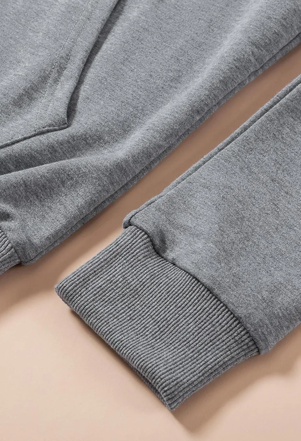 Cutiefox Women's Casual Long Sleeve Drawstring Hoodie Sweatshirts Pullover with Pockets
