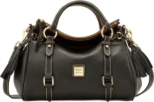 Dooney & Bourke Satchel Bags for Women, Pebble Grain Leather Satchel Handbag with Adjustable Shoulder Strap