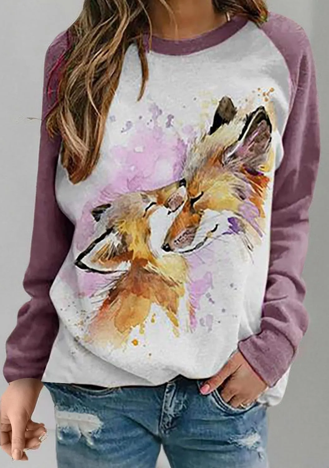 EFOFEI Womens Easter Bunny Sweatshirts Casual Cute Rabbit Tops Oversized Long Sleeve Shirts