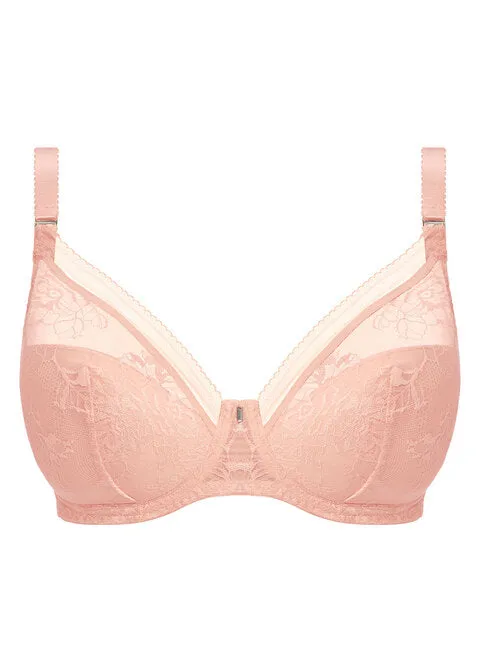 Fusion Lace Blush Padded Plunge Bra