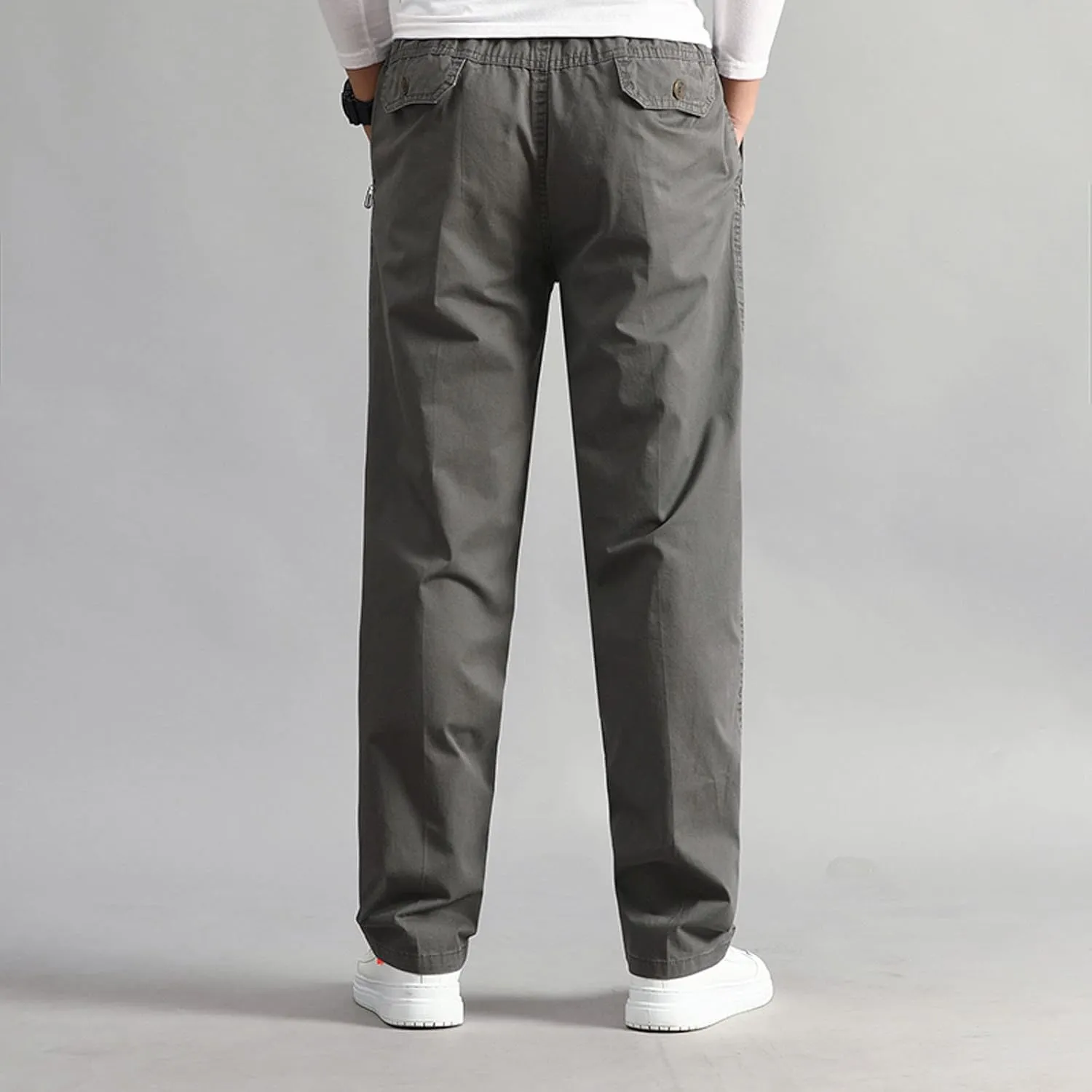 FZVYD Men's Pants Men's Relaxed Fit Causal Work Streetwear Baggy Joggers Drawstring Sweatpants with Pockets 2023