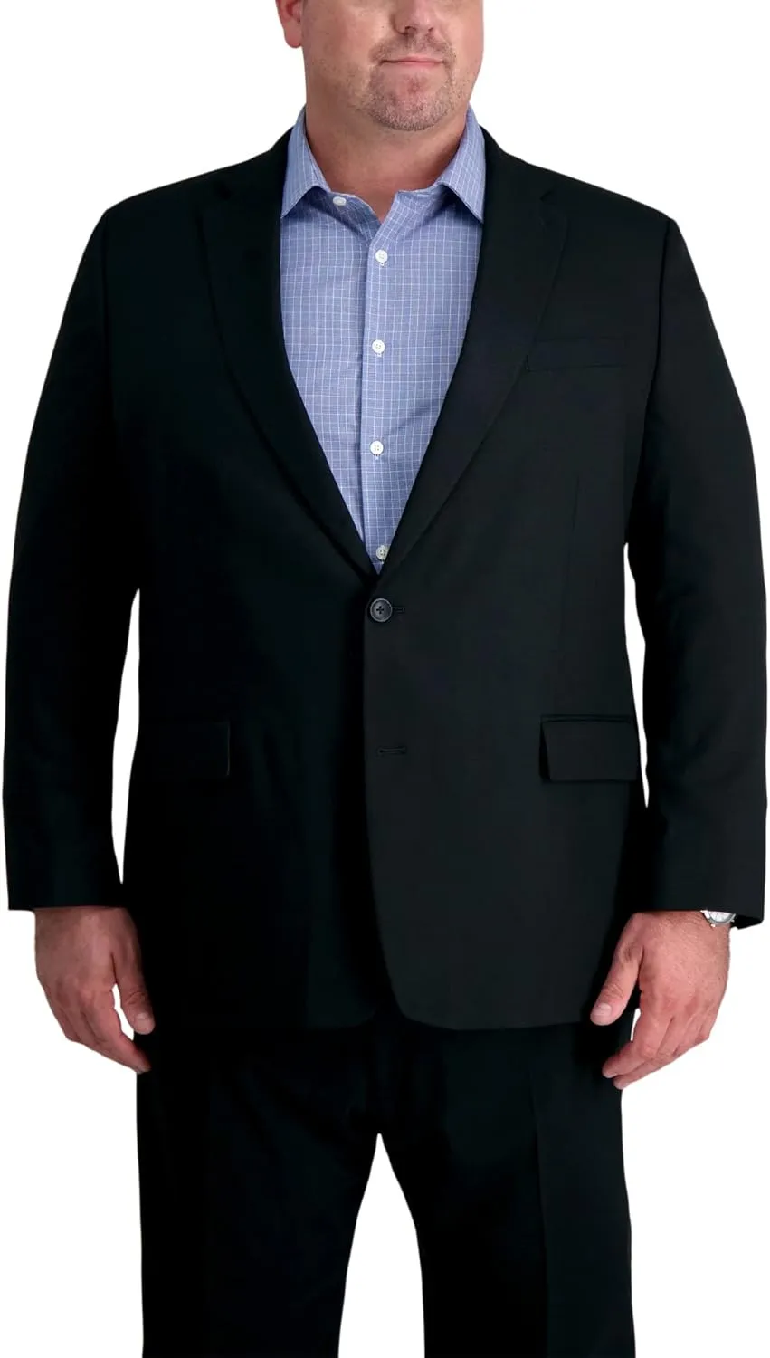 Haggar Men's JMH Premium Stretch Tailored Fit Suit Separate Pants and Jackets (Big & Tall Sizes)