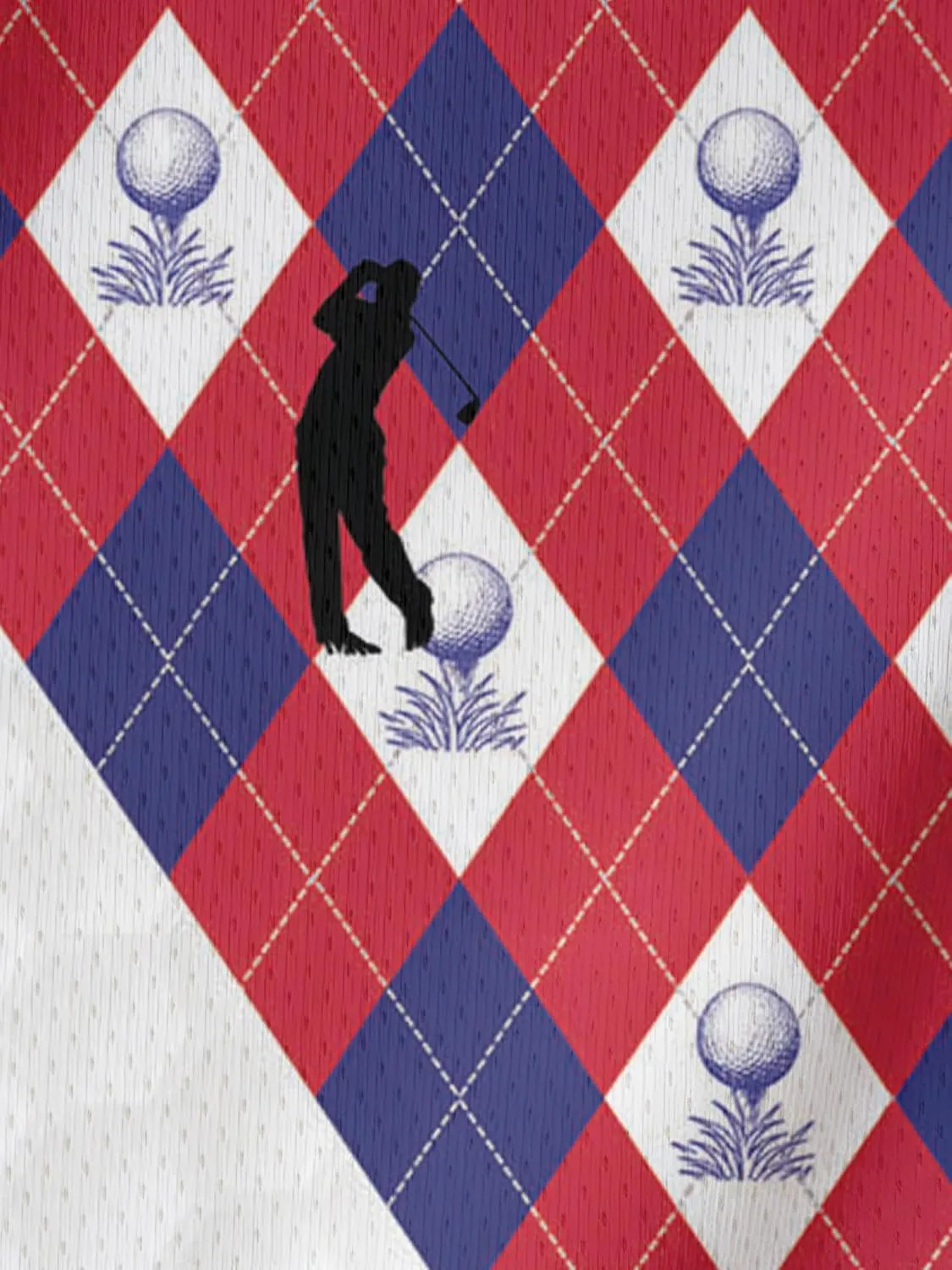 HIVICHI Golf Shirts for Men Funny Hawaiian Crazy Print Mens Polo Shirt