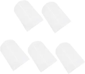 IMIKEYA 5pcs Washable Clothing Storage Bags Transparent Peva Garment Covers for Suits Coats and Dresses Wardrobe Protectors for Home Organization
