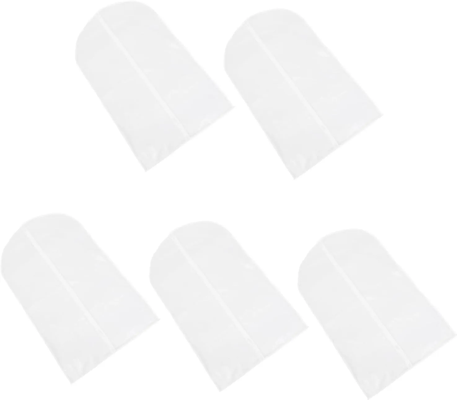 IMIKEYA 5pcs Washable Clothing Storage Bags Transparent Peva Garment Covers for Suits Coats and Dresses Wardrobe Protectors for Home Organization