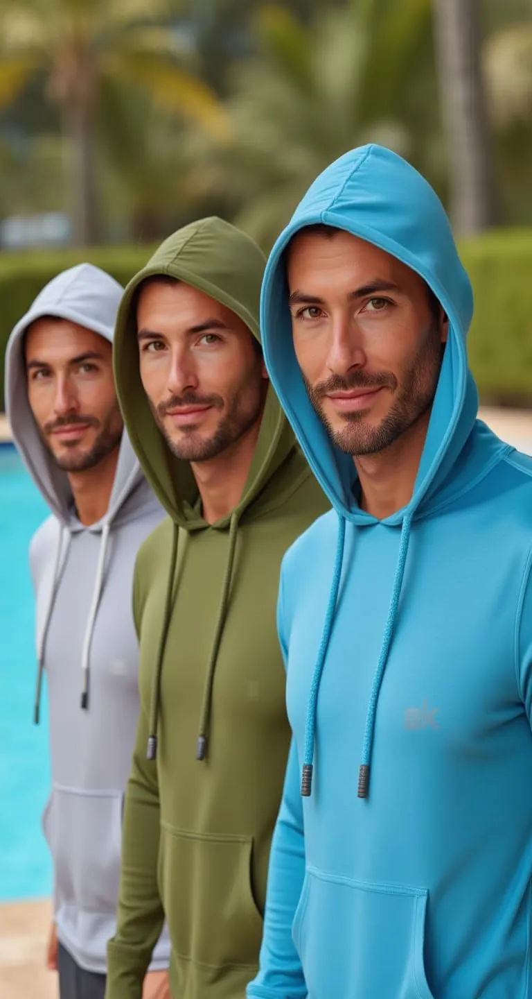 INGEAR Sun Shirts for Men - Lightweight SPF 50  UV Protection Hoodie with Pocket for Fishing, Running, Hiking, Swim Rashguard