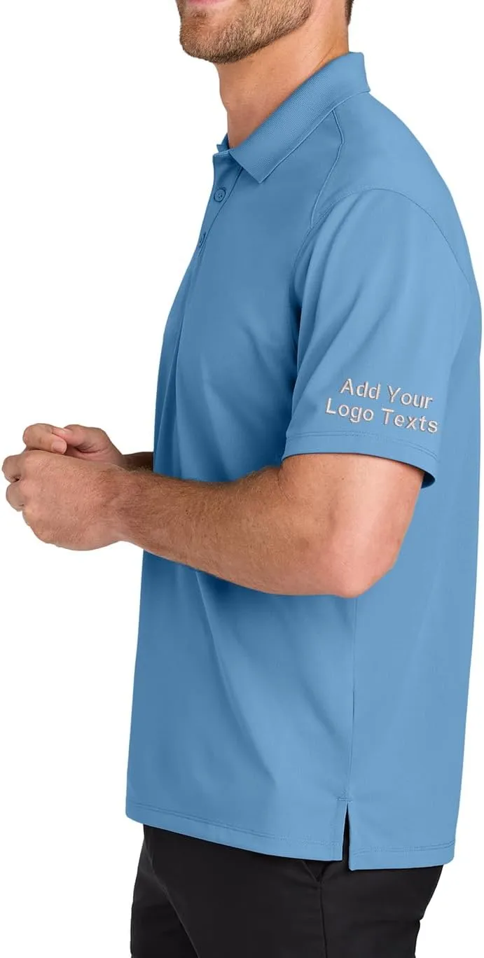 INK STITCH Men K240 Custom Embroidery Add Logo Texts Wearever Performance Pique Polo Shirts