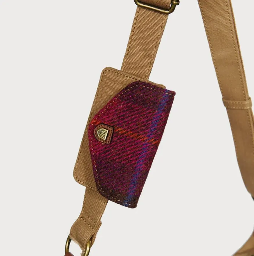 Islander The Luna Bag for Women Harris Tweed Crossbody With Detachable Card Wallet