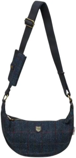 Islander The Luna Bag for Women Harris Tweed Crossbody With Detachable Card Wallet
