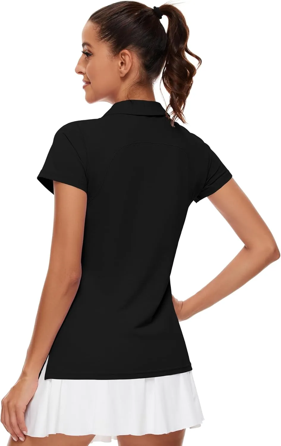 Ivicoer Womens Golf Shirt Polo Short Sleeve,Sleeveless,Long Sleeve Tennis Collared Top Athletic Clothes for Ladies
