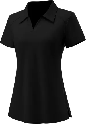 Ivicoer Womens Golf Shirt Polo Short Sleeve,Sleeveless,Long Sleeve Tennis Collared Top Athletic Clothes for Ladies