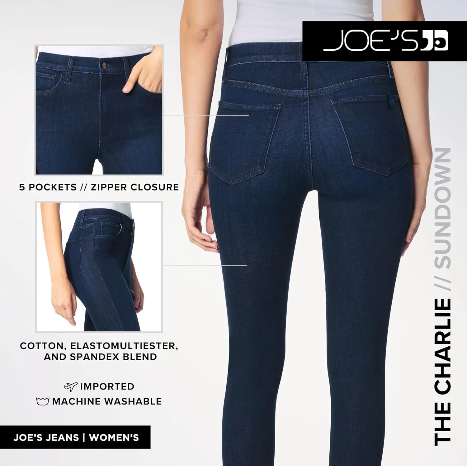 Joe's Women's The Charlie High Rise Skinny Ankle Jean
